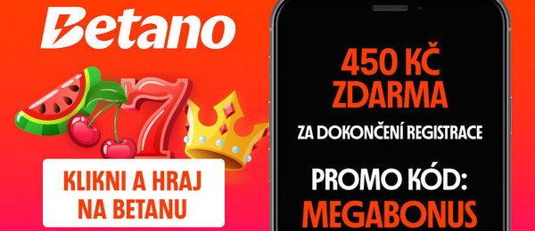 Betano bonus 450 Kč za registraci