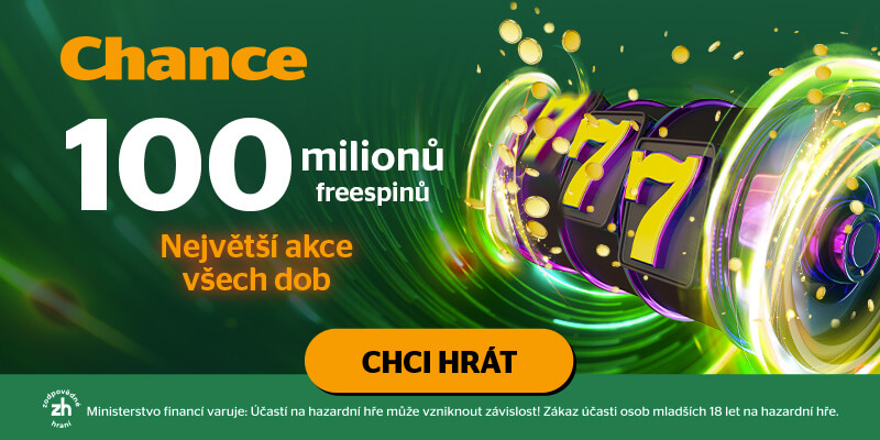 Chance Freespinmánie o 100 milionů volných toček