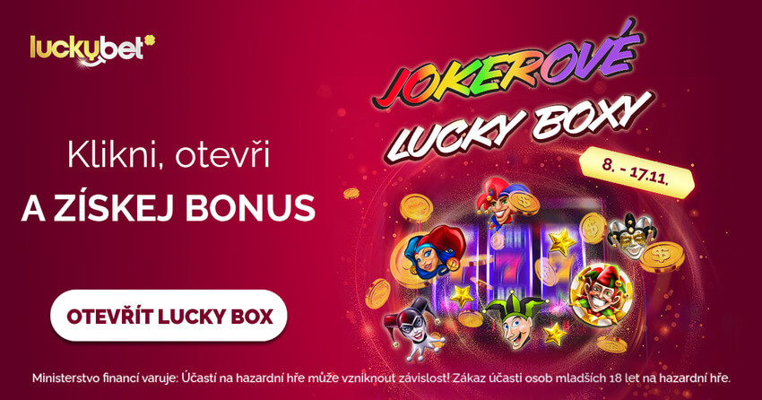 V online casinu LuckyBet můžete otevírat Joker Lucky Boxy